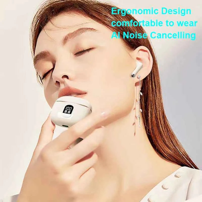 For Xiaomi Lenovo Bluetooth Earphone Wireless Headphone HiFi Stereo Headset HD-calling Noise Cancelling Earbud AIR-J87 Handsfree