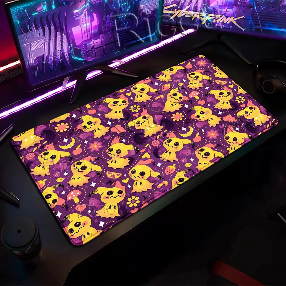 XXL Mousepad Laptop Japan Cool Anime Mouse Pad Large pokemon Mimikyu Gaming Mat Gamer PC Cabinet Keyboard Rug Desk Accessories