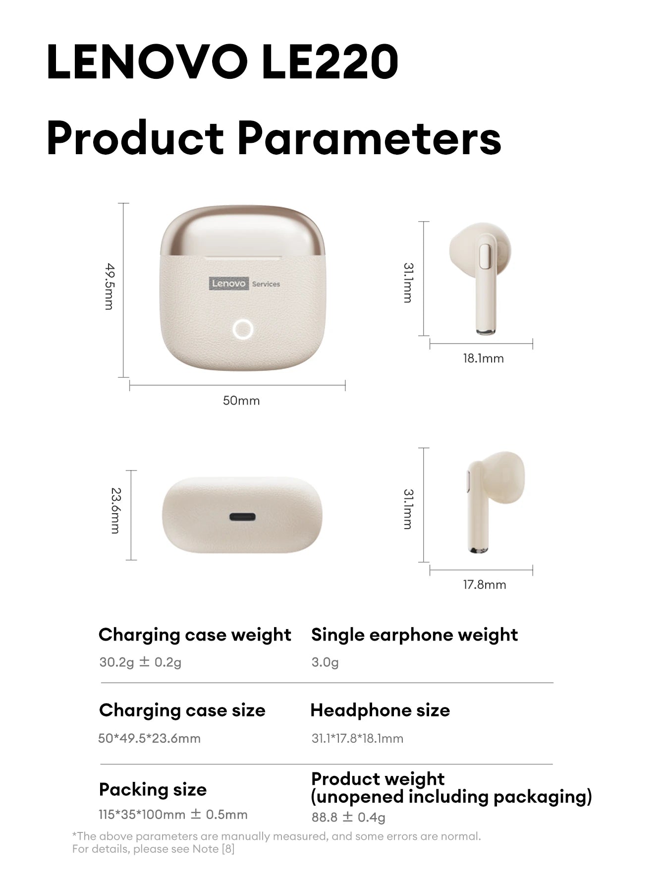 Lenovo Original Wireless Earphones Bluetooth 6.0 Long Battery Life Music Gaming Headphones HiFi Stereo Sound HD Call IP54 Earbud