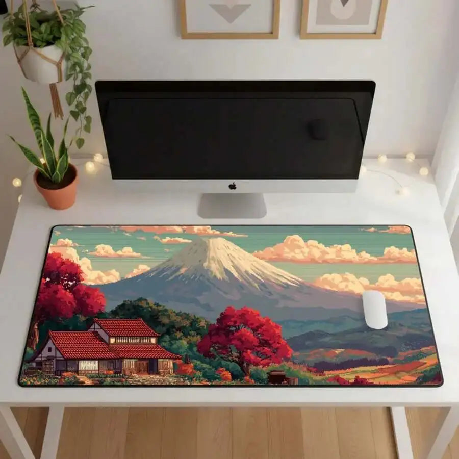 Ultra Smooth Fabric Gaming Mousepad XXL Black Desk Mat For Computer