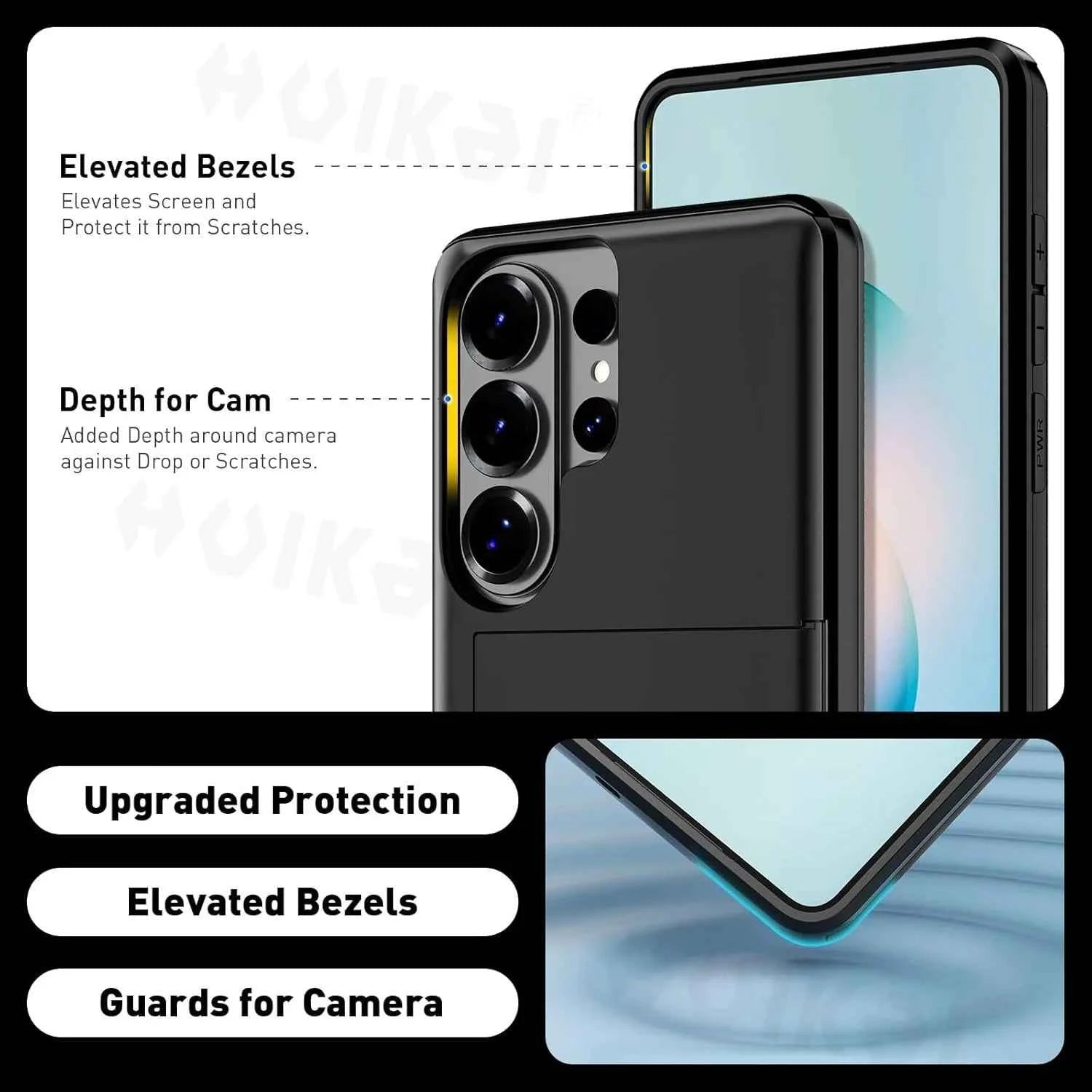 Wallet Card Holder Case For Samsung Galaxy S26 Ultra S25 S24 S23 S25 FE S22 Slide Slot Slim Hard PC Heavy Duty Protective Covers