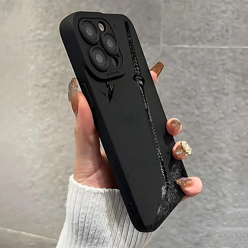 Creative sword pattern protective case for iPhone 17 to 11 Plus, Pro Max can be given as a gift to male or female friends