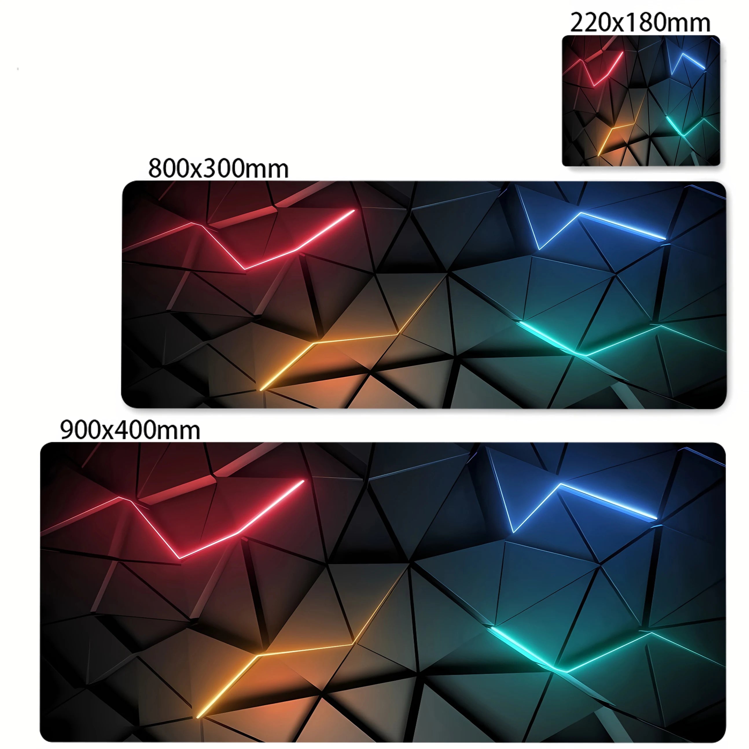 Colorful Hexagon Mouse Pad Large Computer Office Game Table Mats XXL Rubber Anti-slip Gaming Keyboard Mousepads Long Desk Pads