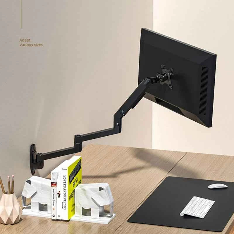 DL-7013 17-32' Mechanical Spring Aluminum Steel LCD Monitor Mount TV Wall Bracket Mount Long Arm 840mm 2-10kg VESA 100x100