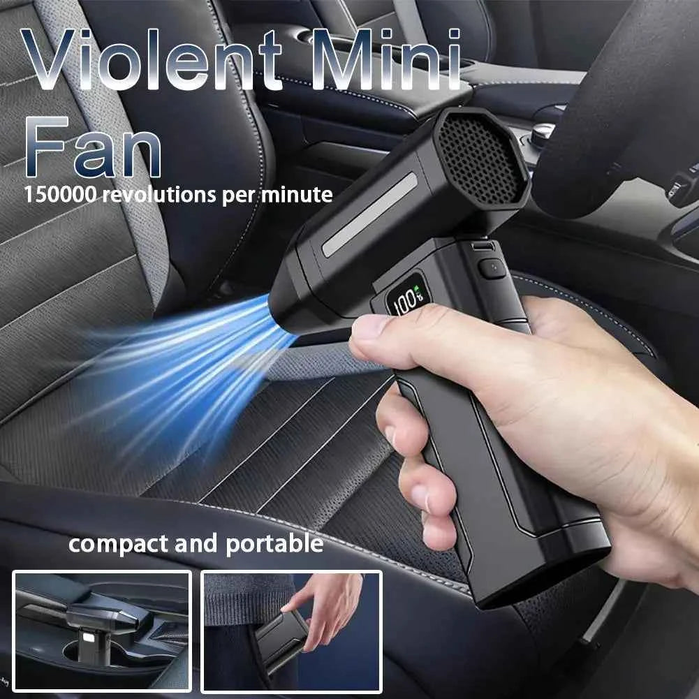 X8 Brushless Turbo Jet Fan Blower 150000RPM Powerful Electric Air Blower Vacuum Dust Cleaner Portable Dust Cleaner Violent Fan