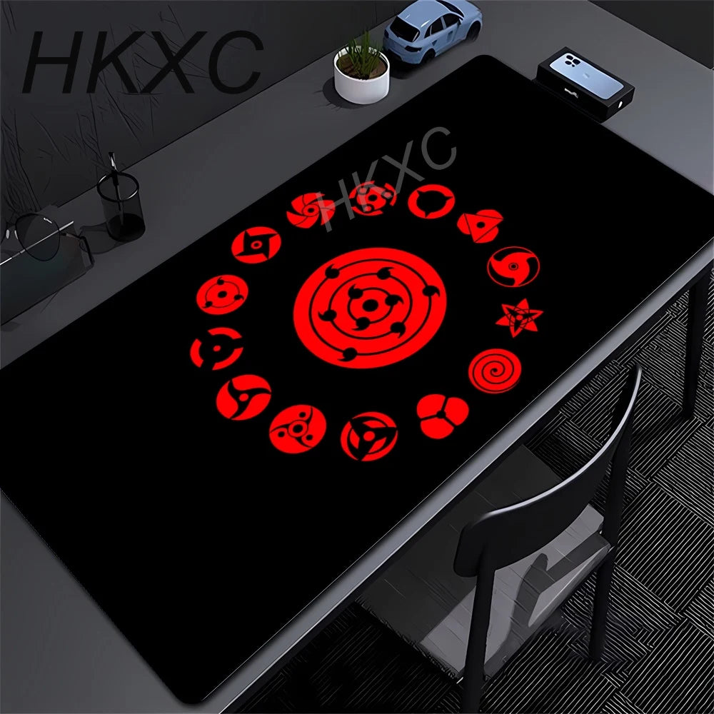 Anime N-naruto Itachi Uchiha Mouse Pad Gabinete Gamer Computer Big Deskmat Keyboard Gaming Accessories Mousepad Anti-slip Carpet