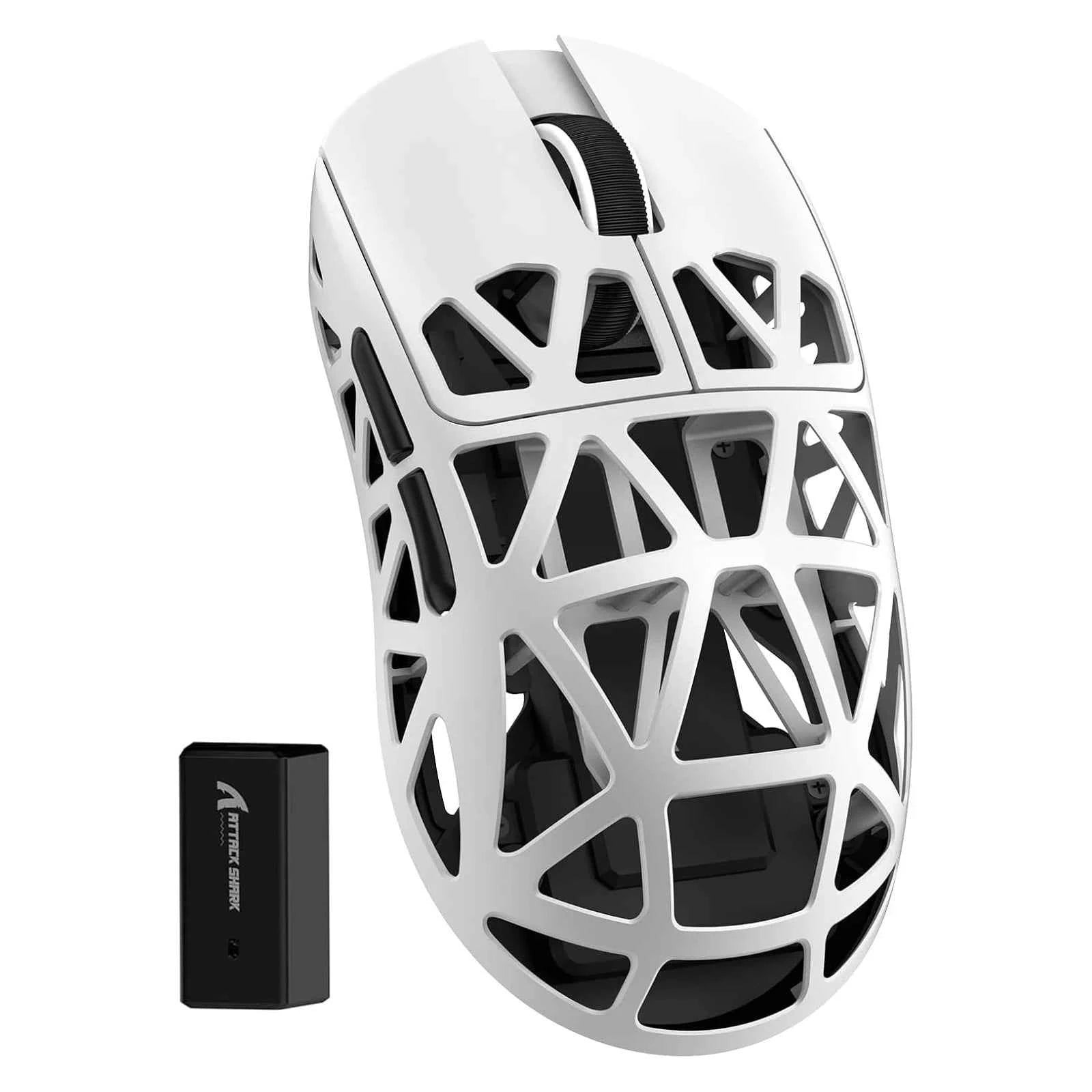 ATTACK SHARK R2 tri-mode programmable mouse, ultra-light magnesium alloy, PAW3950 42000 DPI optical sensor, 8000Hz polling rate