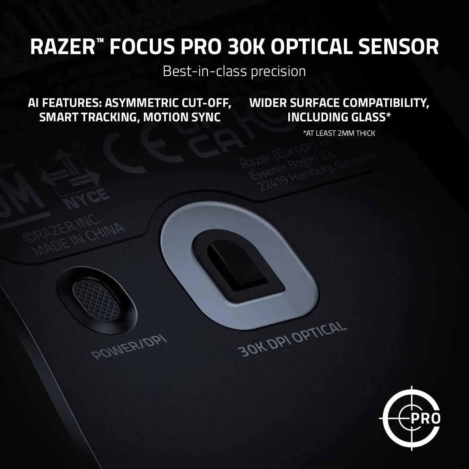 Razer Viper V2 Pro Hyperspeed Wireless Gaming Mouse: 58g Ultra Lightweight - Optical Switches Gen-3 - 30K DPI Optical Sensor