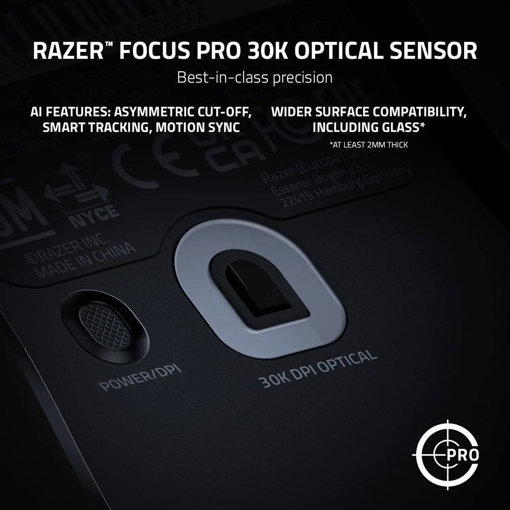 Razer Viper V2 Pro Hyperspeed Wireless Gaming Mouse: 58g Ultra Lightweight - Optical Switches Gen-3 - 30K DPI Optical Sensor