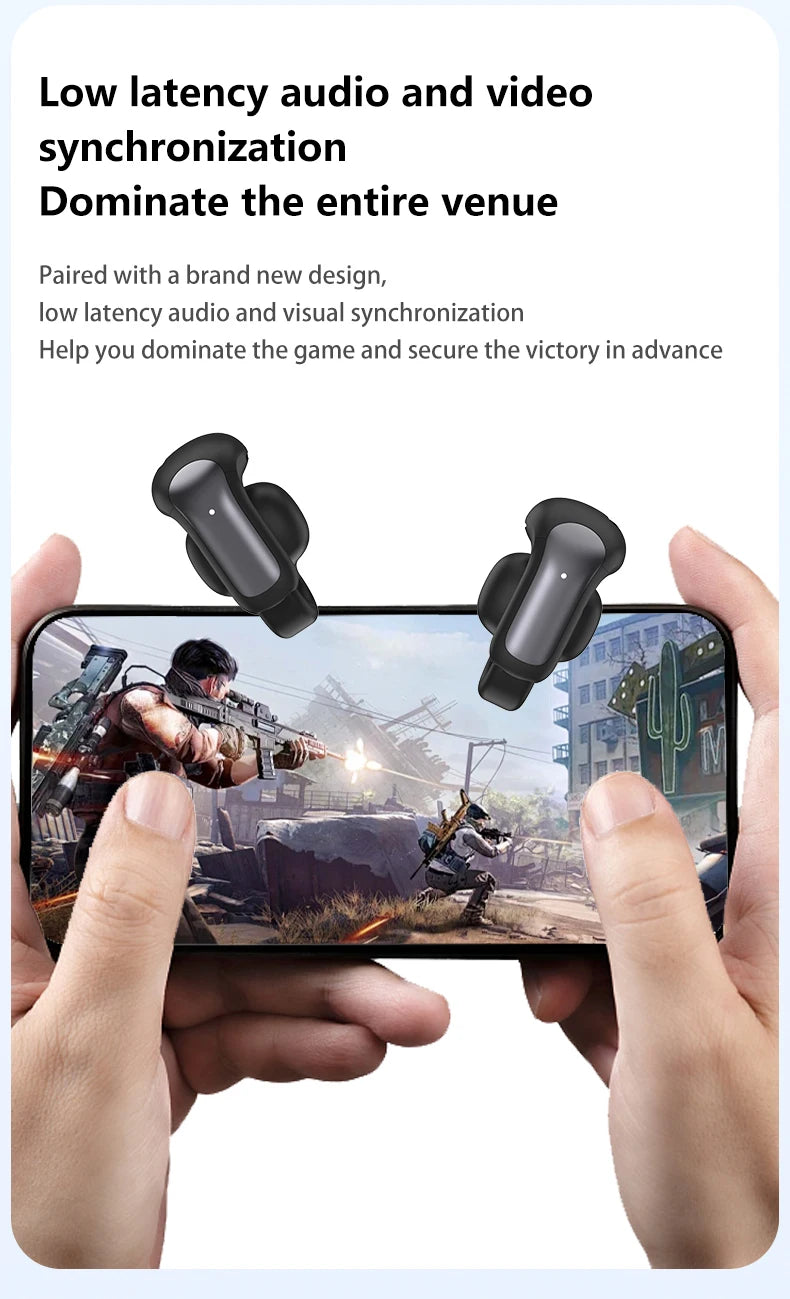 Lenovo EA400 OWS Wireless Bluetooth Earphones Noise Reduction Gaming Headphones HlFl Sound Quality Ear Clip for Xiaomi Phone