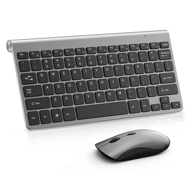 Mini Wireless Keyboard and Mouse 2.4G Protable Silent Mice Russian Korean Hebrew US Keyboard Kit for Laptop Mac PC TV Box