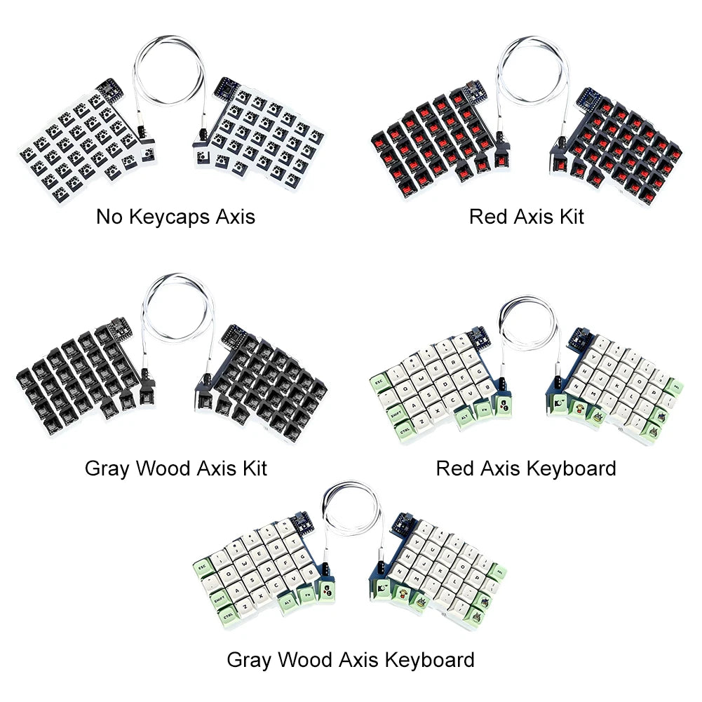 Split Keyboard Wired Ergonomics Keyboard Hot Swap Programmable Keyboard Left Right Hand Keyboard Customized PC Gamer Accessories