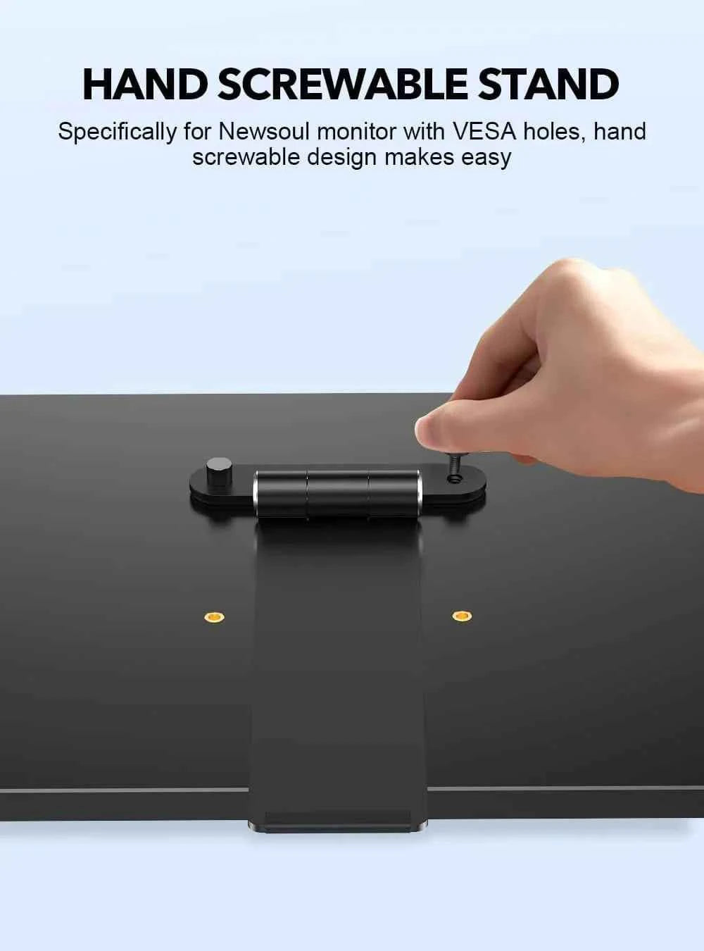 UPERFECT VESA Monitor Stand Arm Support 7 to 18.5 inch Portable Monitor Freestanding Desk Mount with Hand Screw