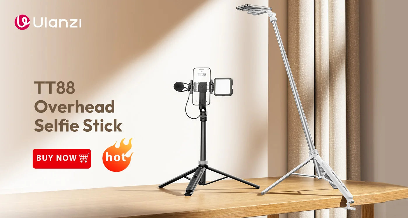 Ulanzi MT-84 1.53M Magsafe Selfie Stick Tripod Stand Bluetooth Remote Phone Extension Tripod for IPhone 16 15 LiveStreaming Vlog