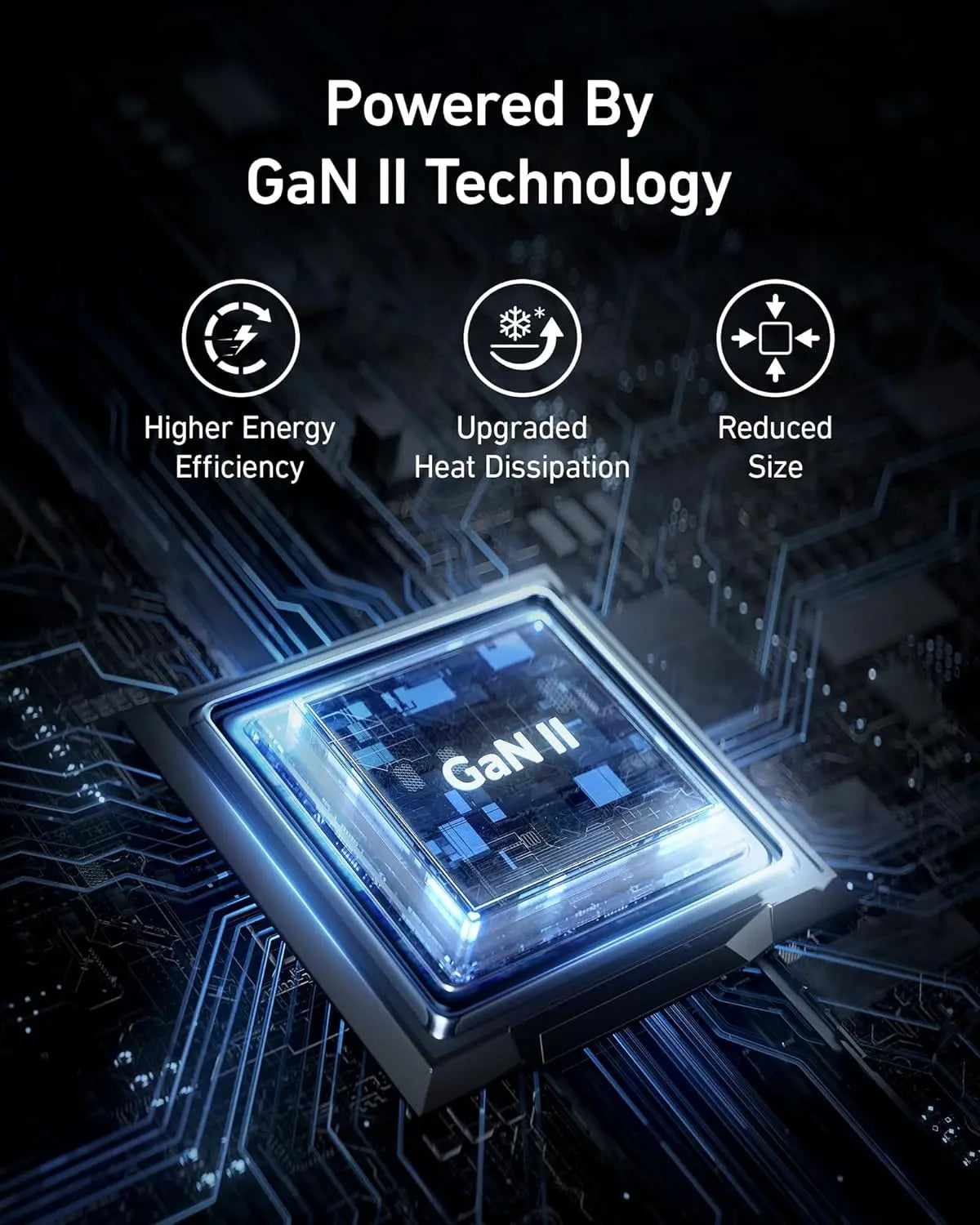 Anker 735 65W GaN Charger Nano II USB C Fast Charging 3-Port Fast Compact Foldable Wall For MacBook Pro/Air iPad Galaxy Switch