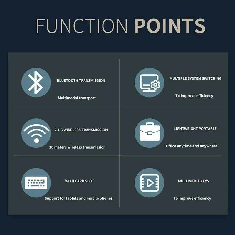 2.4G Wireless Keyboard Mouse Combo Portable Bluetooth Colorful Keyboard Rechargeable Silent for Tablet Laptop Desktop Computer