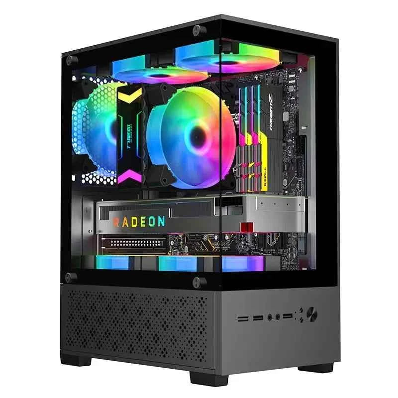 X2 Computer Case M-ATX Mini-ITX Motherboard Seaview Room Side Transparent Desktop Chassis USB3.0 Support 240 Water Cooler