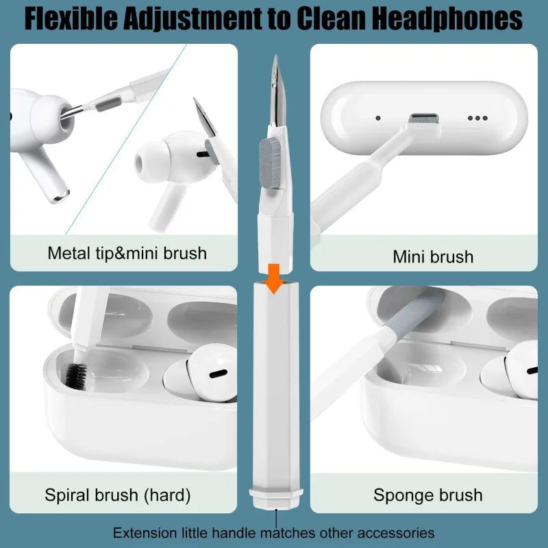 20 in 1 Multifunctional Cleaning Kit for AirPods, Keyboard, Laptop, Earbuds, Camera, Phone, USB C Port Cleaner