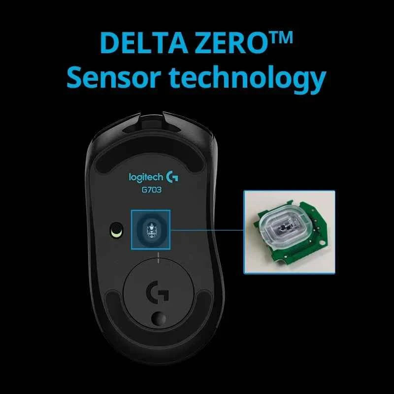 Logitech G703hero Esports Macro RGB Backlit Computer Game Wireless Charging Mouse gamer