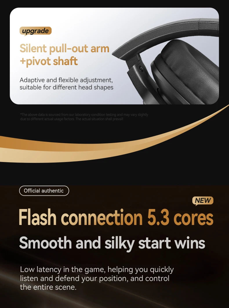 Acer Ohr559 Wireless Bluetooth Headset with High-Fidelity Stereo Bass Sound, Noise Reduction for Calls, Music, and Gaming, No Delay, Long Battery Life, Full-Ear Coverage, Comfortable Fit, with Microphone