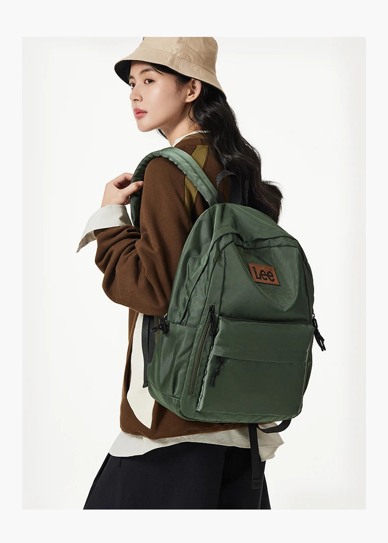 LEE Lightweight 16 Inch Laptop Backpack Women Man Oxford Middle High School Bag Large Capacity Teenage College Student Schoolbag