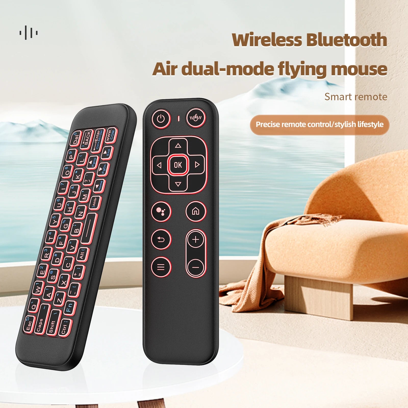 IPazzPort Mini 2.4G/BT Remote Wireless Air Mouse Keyboard