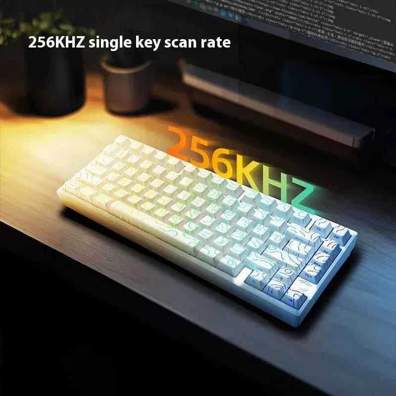 IROK MG75 PRO Mechanical Keyboard Magnetic Switch Hot Swap Aluminum RT0.005 RGB 81 Keys Custom Keyboard PC Gamer Accessory Gifts