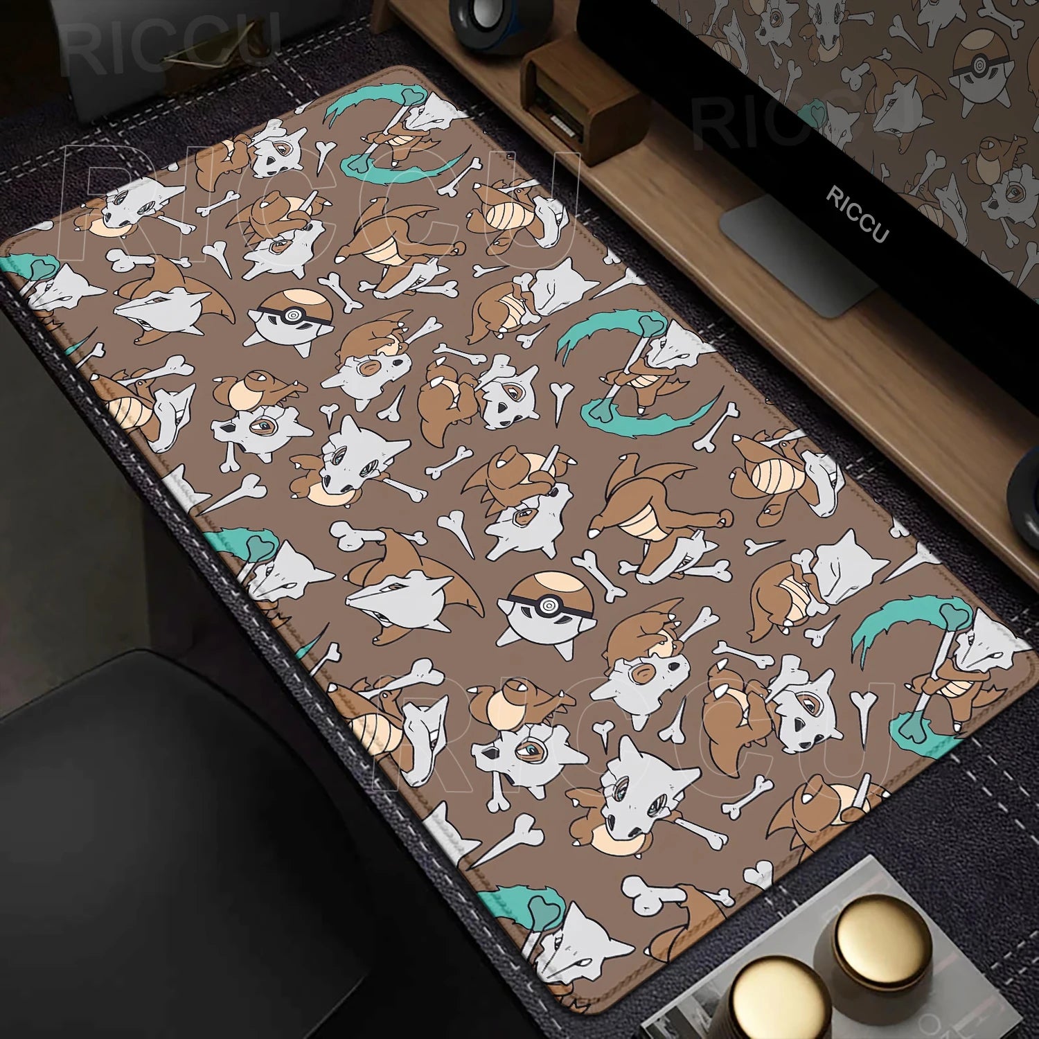 Kawaii Cubone Large Mouse Pad Gamer XXL Pc Keyboard Mouse Mat Tapis Souris Gaming HD P-Pokemons Rubber Mousepad Desk Accessories