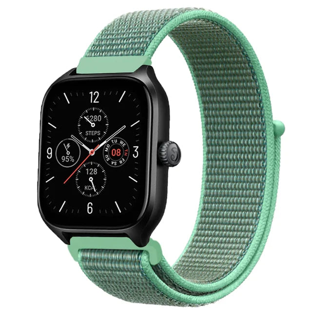 Nylon Loop Band For Amazfit GTS 4/3/3pro/2e/GTS 2 Mini/GTR 4 47mm/GTR 2/Stratos 2 3 Strap For Amazfit Bip 3 Pro Correa