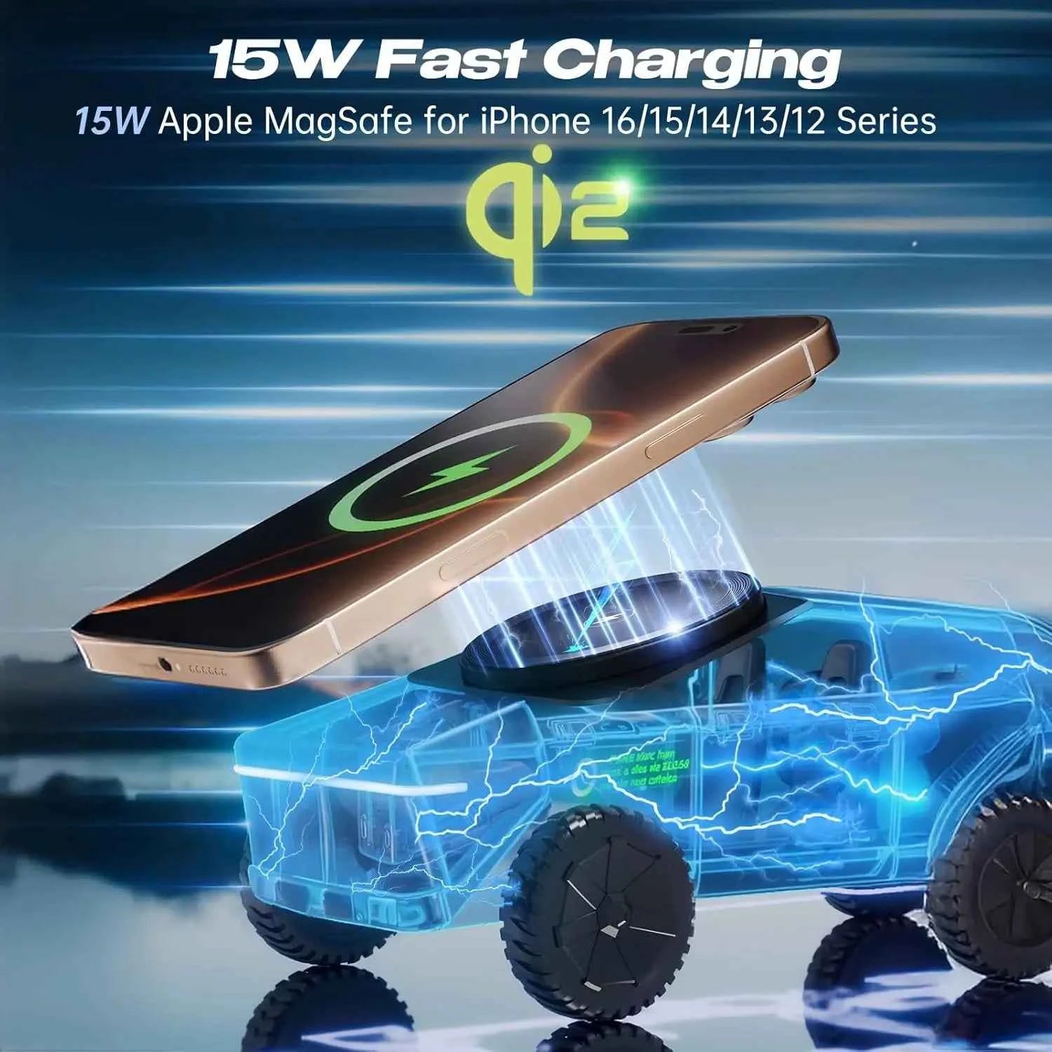 3 in 1 Magnetic Wireless Charger Car Stand For iPhone 17 16 Pro Max 15 14 13 Apple & Samsung Watch Airpods Pro Fast Charging