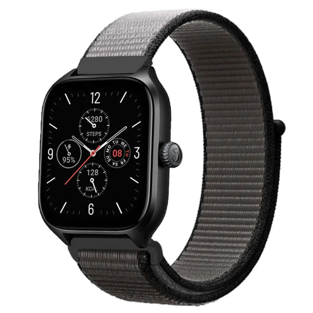 Nylon Loop Band For Amazfit GTS 4/3/3pro/2e/GTS 2 Mini/GTR 4 47mm/GTR 2/Stratos 2 3 Strap For Amazfit Bip 3 Pro Correa