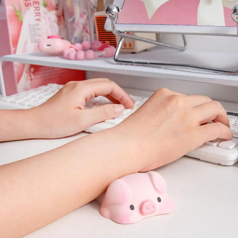 Cute Mouse Pad Keyboard Mouse Wrist Rest Support Girl Soft Computer Laptop Desk Mat Typing Protection Wrist Ergonomics Kawaii