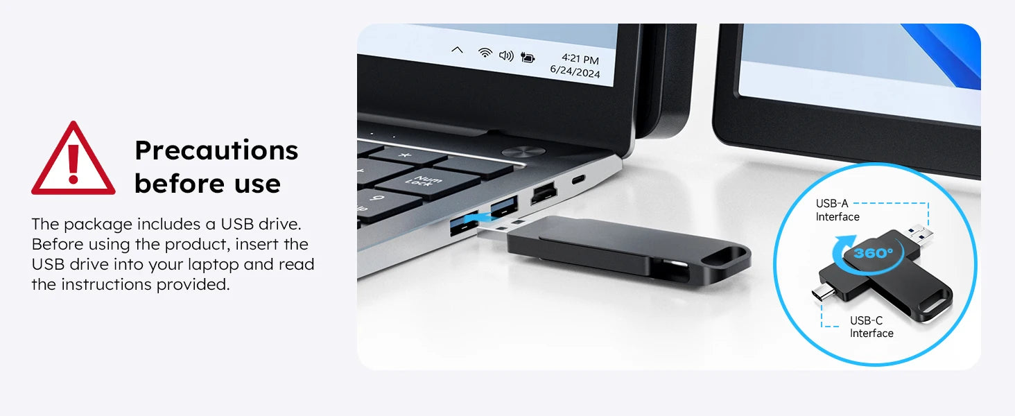 15.6inch Triple Screen Extender For Laptops 1080P FHD IPS Portable Dual External Monitors For Macbook Windows Extension 13-17