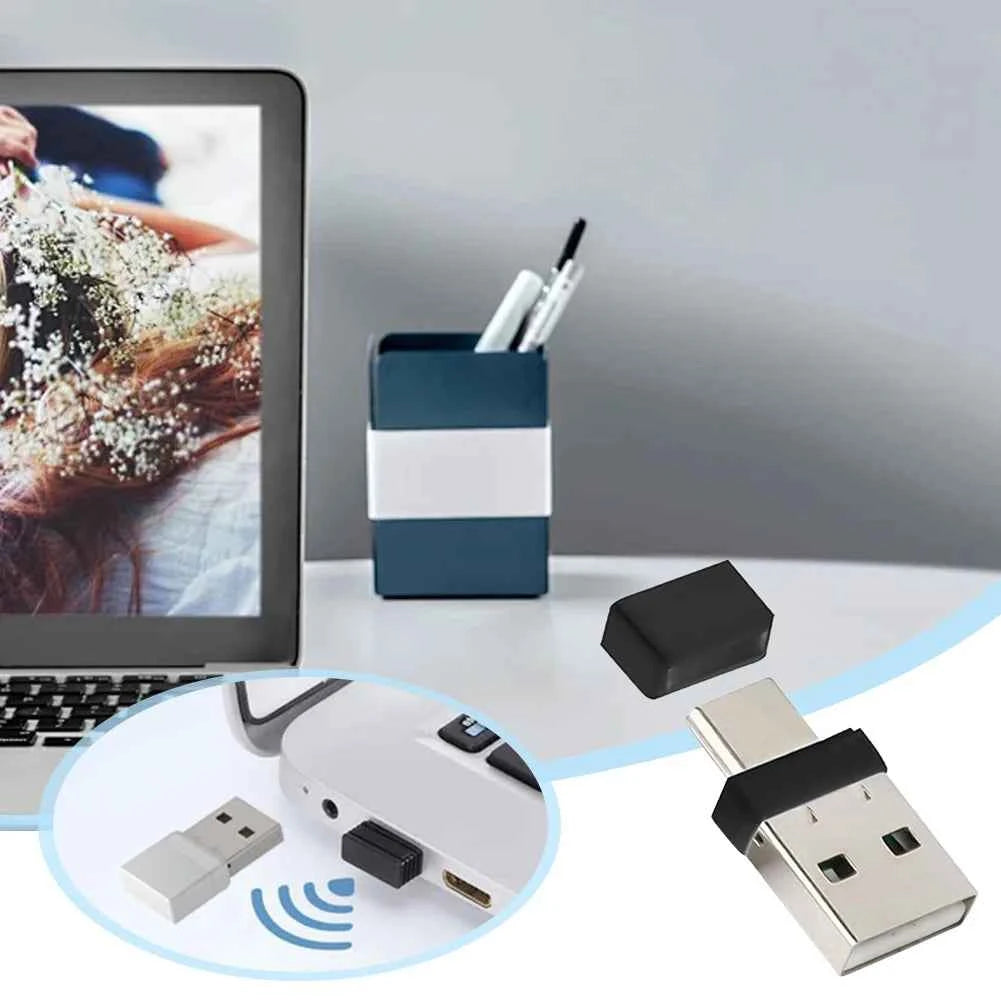 USB Type C 2 In 1 Mouse Mover Driver-Free Automatic Mouse Wiggler Prevent Laptop Entering Sleep Mini Mouse Shaker for Tablet PC