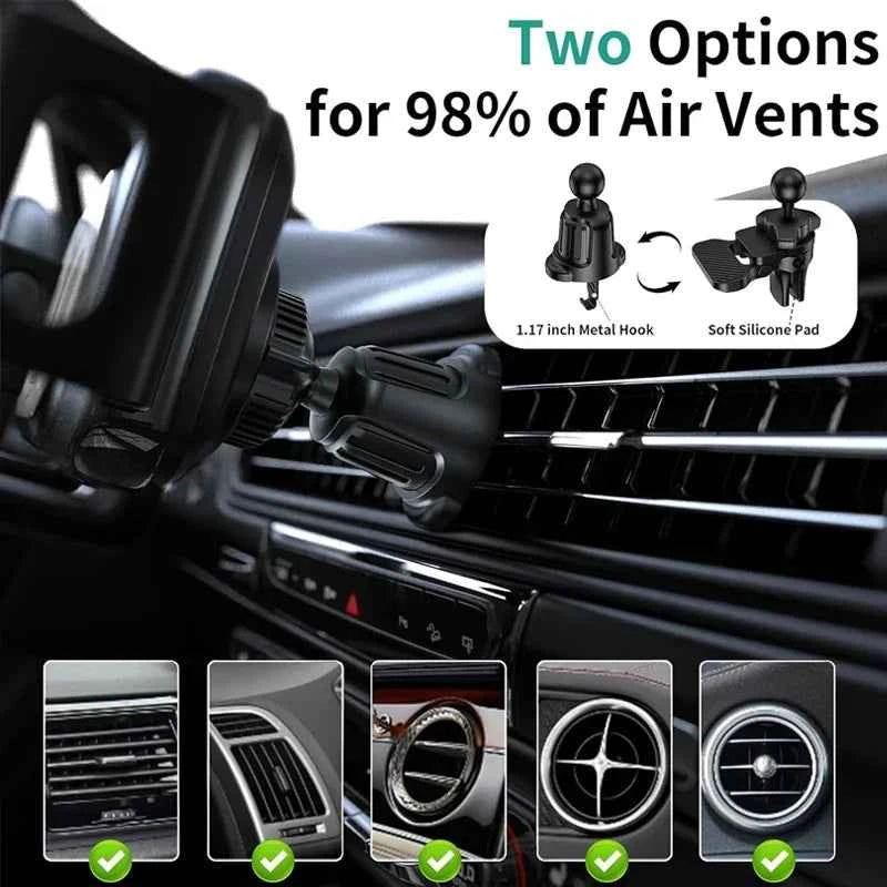 Dual Coil Fold Screen Car Wireless Charger For Samsung Galaxy Z Fold 7 6 5 4 S24 Flip iPhone 17 Pro Max Phone Holder Stand Mount