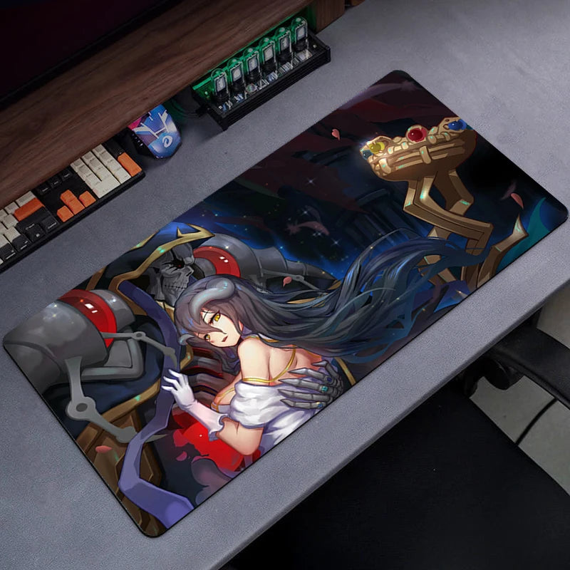 Overlord Mouse Mats Mousepad Large Anime Gaming Accessories Mause Pad Kawaii Carpet Cabinet Keyboard Deskmat коврик для мыши