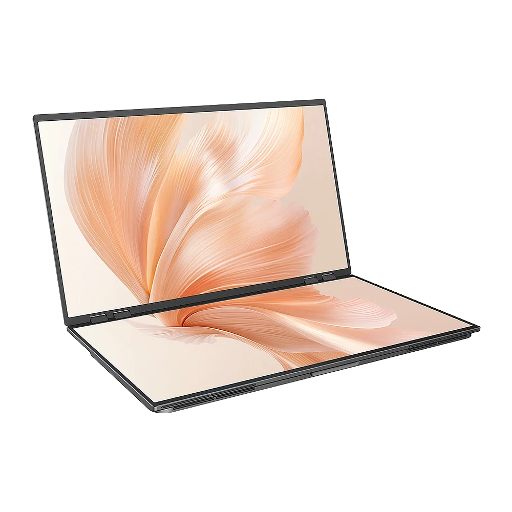 UPERFECT Delta Mega 23.8 Inch 100Hz Dual Screen Stacked Computer Monitor 1080P USB-C HDMI Gaming Laptop Extender Screen W/ VESA