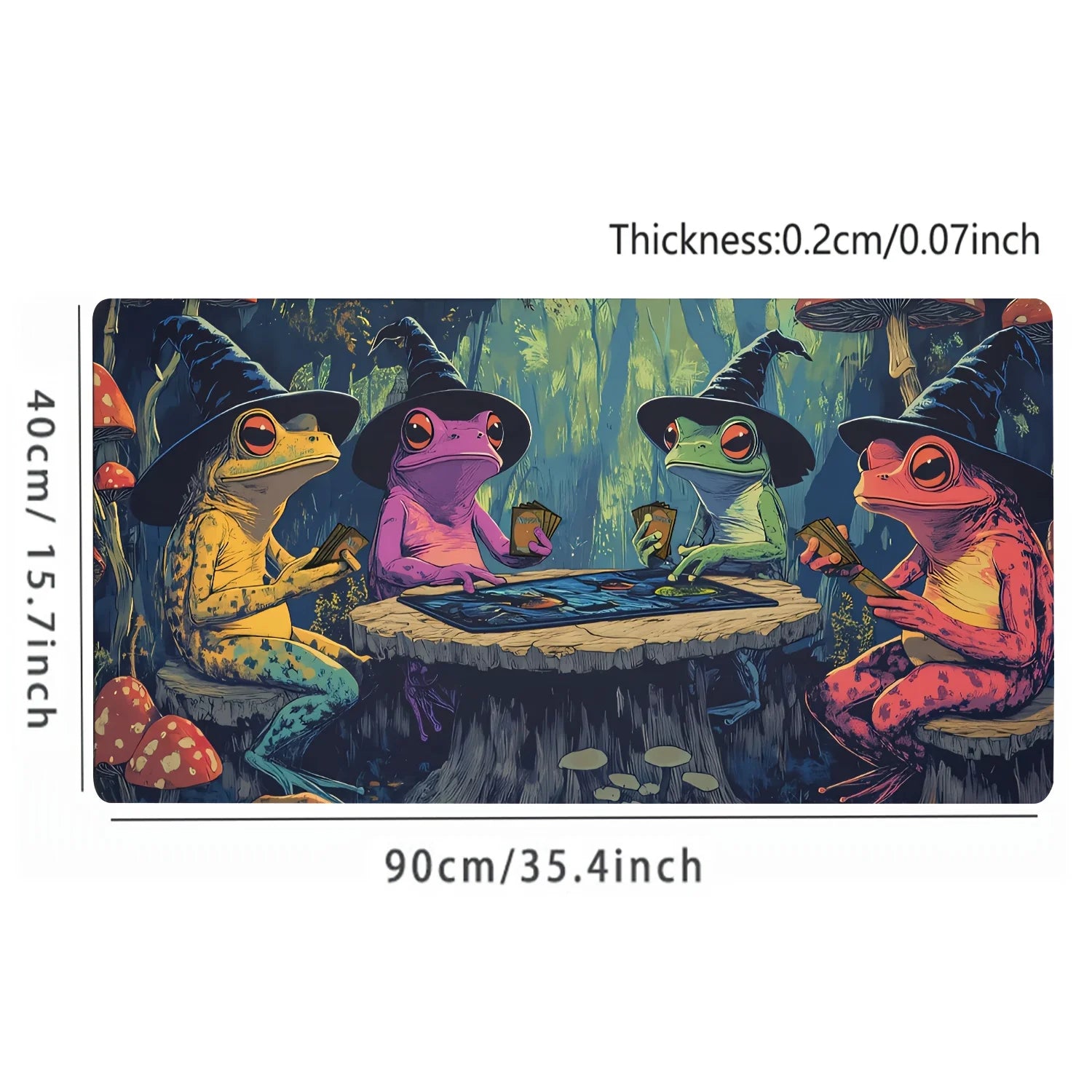Magic playmat gathering gaming mats Frog Wizard theme anime desk mat Desk accessories 35X60cm mouse mat Raccoon tapete magic mat