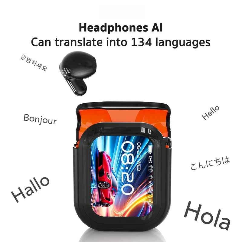 2026 New Bluetooth 6.0 Wireless Headset Translation Headset IPX4 Waterproof Grade And Long Battery Life.