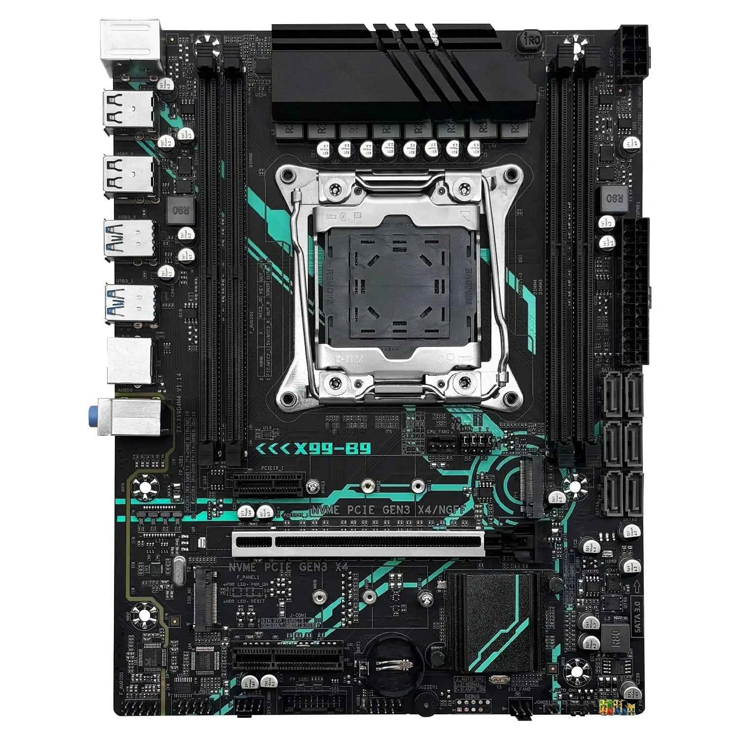 MACHINIST X99 B9 Motherboard set kit LGA2011-3 Xeon E5 2650 V4 CPU processor ECC DDR4 16GB 2400mhz RAM M.2 NVME SATA M-ATX