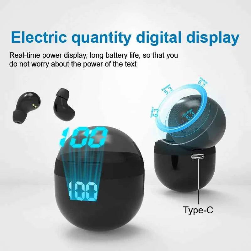 Super Bass Sleep Headphones Wireless Bluetooth Earphones With Mic Sports Earbuds Noise Reduction Mini HD Headset For Smart Phone