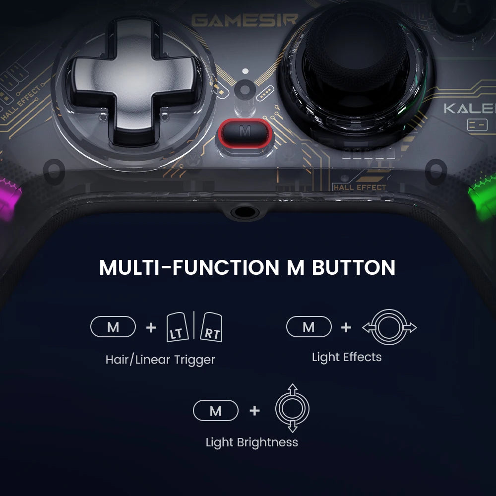 GameSir Kaleid Xbox Controller Wired Gamepad for Xbox Series X, Xbox Series S, Xbox One Game Console, with Hall Effect Joystick