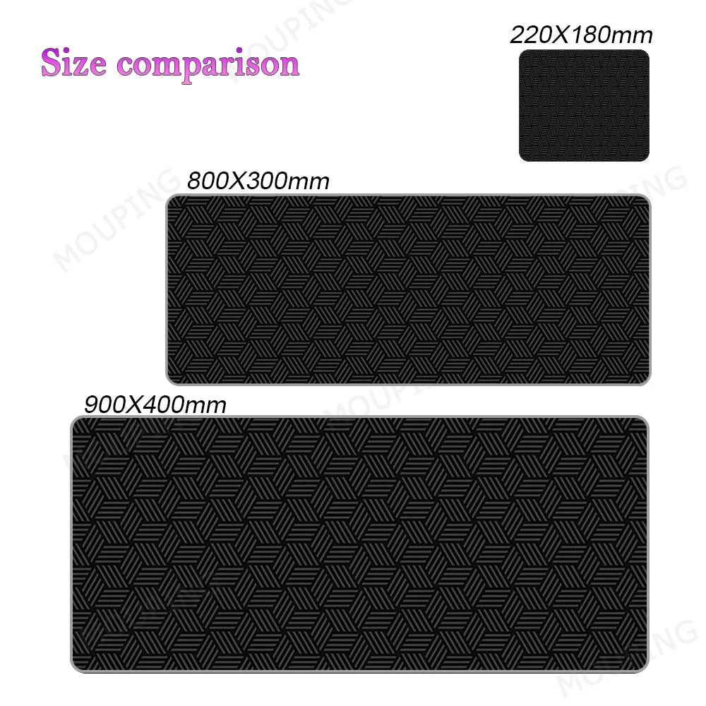 Black Deskmat Carpet Desk Accessories Laptop Gamer Mause Pad White Mouse Pad Large Mousepad 900x400 Office Tables mouse mats