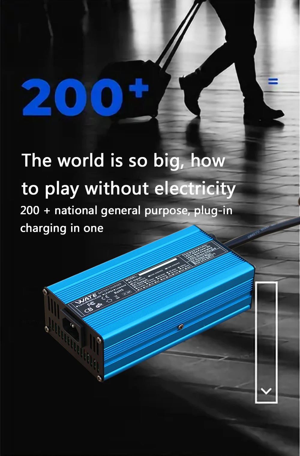 29.2V 20A LifePO4 Battery Charger Aluminum Case 24V for with Anderson XT60 8S Battery Fast Charger