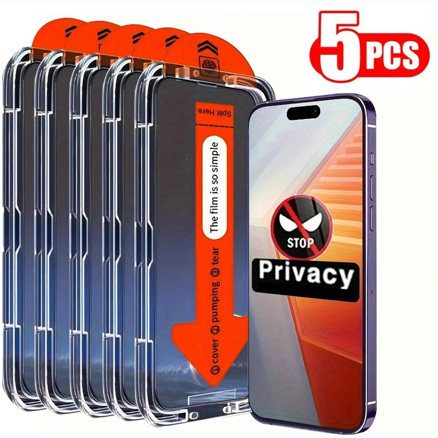 Anti-Spy Tempered Glass For iPhone 13 12 Mini 11 14 15 Plus 16 Pro Max 17 Air 16e Privacy Screen Protector iPhone XR X XS 8 Film