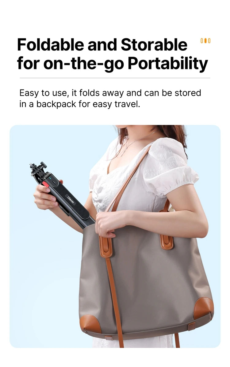 Ulanzi MA09 1.8m Selfie Stick Tripod for iPhone 17 15 Android Phone with Remote Control Panoramic Ball Head Holder U200 VL49 Kit