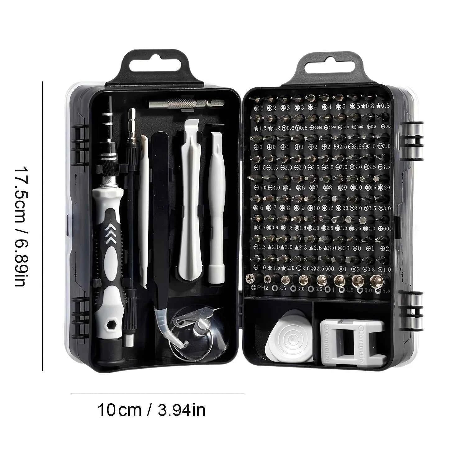 Upgraded 115 in 1 Screwdriver Set High Hardness Strong Magnetic Multifunctional Full Disassembly Tools with Special Shape Bits