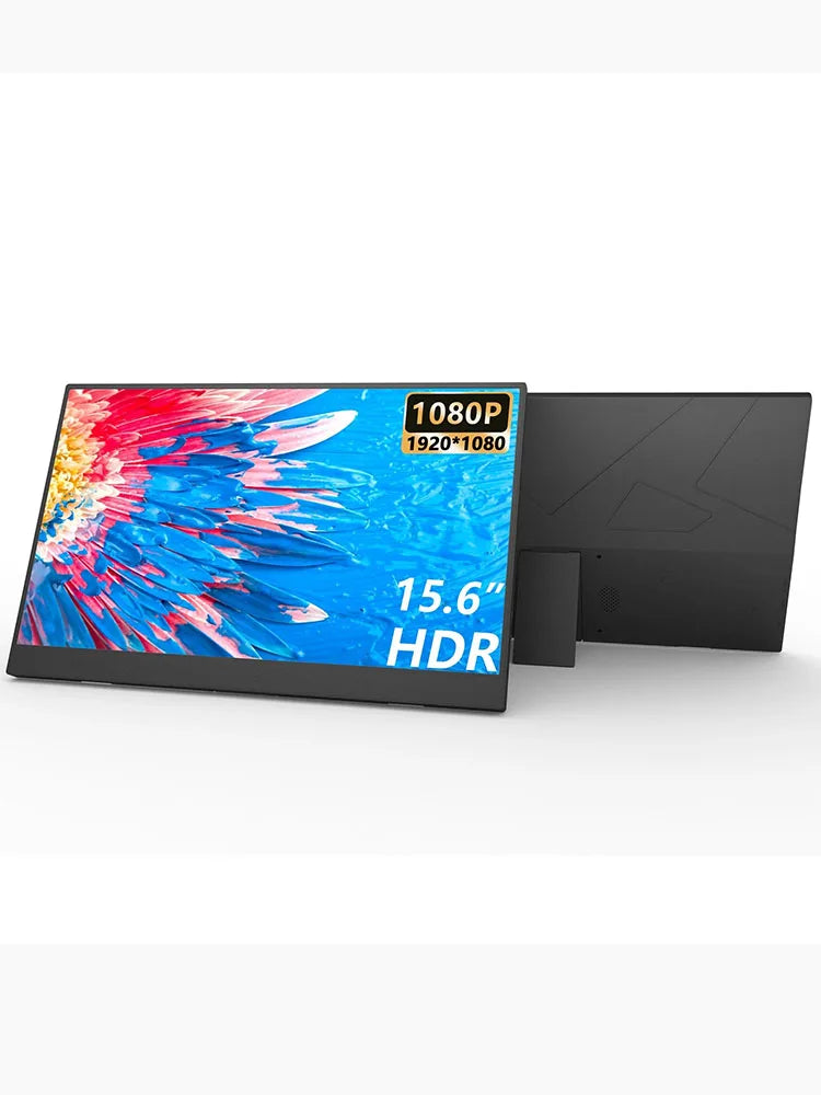 New 15.6 Inch Portable Monitor IPS HDR FHD 1080P USB-C Plug & Play Ultra Slim External Screen  for Laptop Phone Xbox PS4 PS5