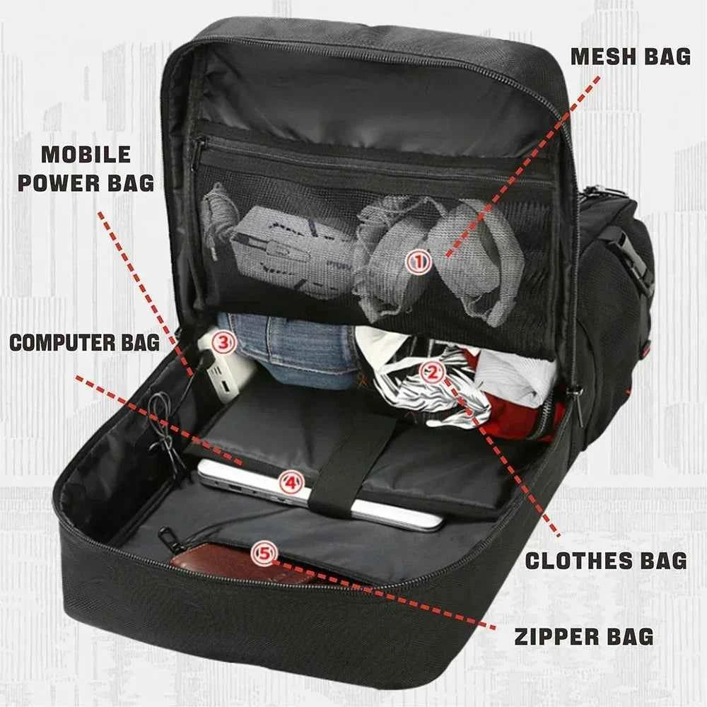SWISS MILITARY Men's Travel Backpack Multifunctional Waterproof Laptop Bag Outdoors Climbing Luggage Bag Sport Backpack Mochila