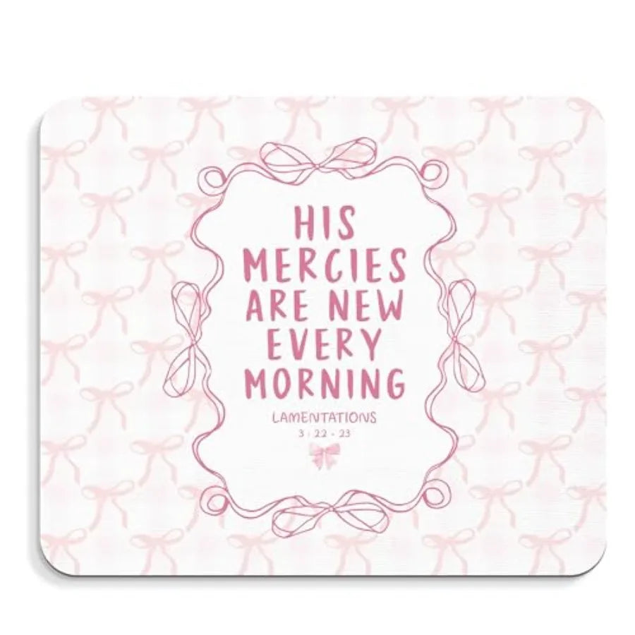 Motivational Bible Verse Decor Mouse Pad - Inspirational Christian Office Desk Mousepad, Positive Bible Verse Decor, Inspiratio